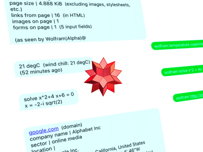 Two-Way Messaging with Wolfram|Alpha