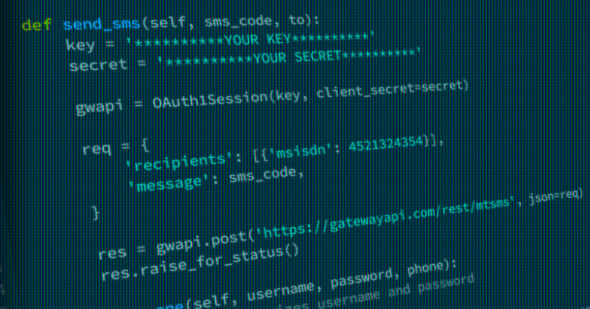 SMS to-faktor godkendelse med GatewayAPI